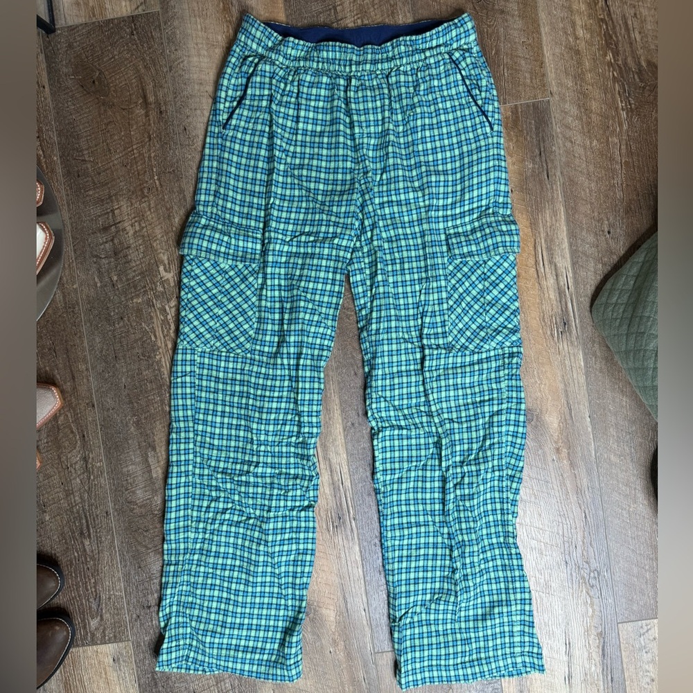 Aerie Cargo Plaid Pajama Pants, Size XS